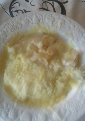 Una foto de Bechamel queso y sepia😍