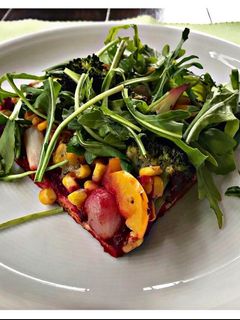 Vegetarische Pizza mal ohne Tomaten Rezepthauptbild