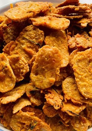 Foto resep Keripik tempe pedas daun jeruk
