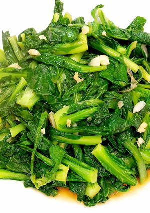 Hình của món Rau mầm cải xào tỏi.