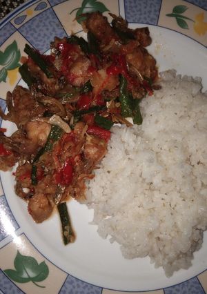 Foto resep Sambal kacang panjang teri tempe