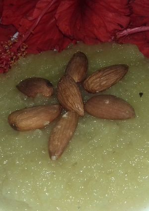 A picture of Dudhi halwa.