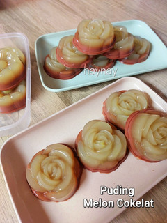 Foto resep Puding Melon Cokelat (Finger Food 1y+)