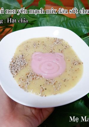 Hình của món #31 | Đậu hủ non yến mạch dâu tây sốt chuối.