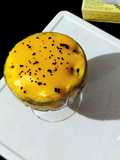 Baked Caramel Coffee And Custard Pudding With Arrowroot Biscuit