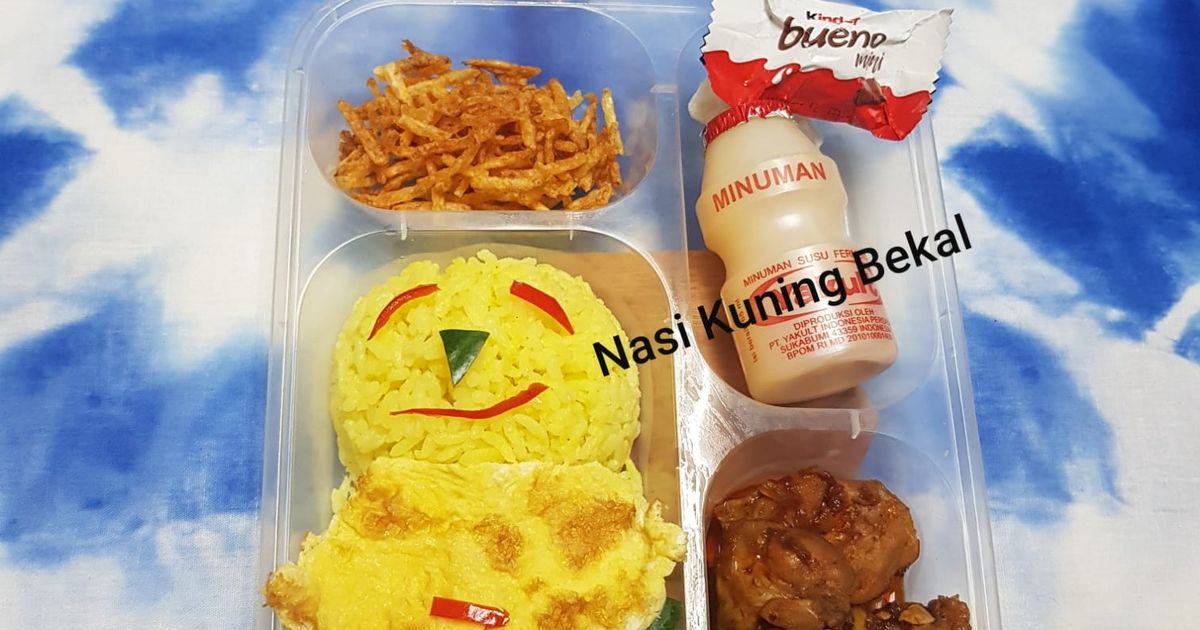 Nasi Kuning ❤ (Bekal Praktis Pilihan Anak)