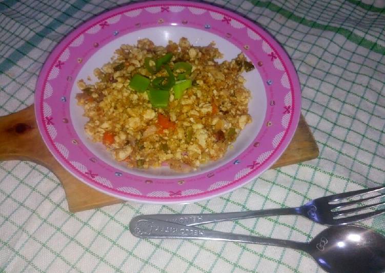 Tumis Tahu Hancur