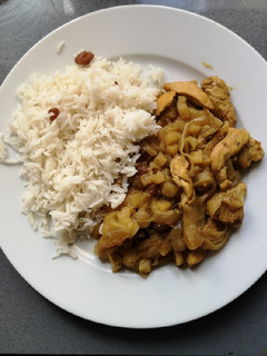 Una foto de Pechuga de pollo a la manzana