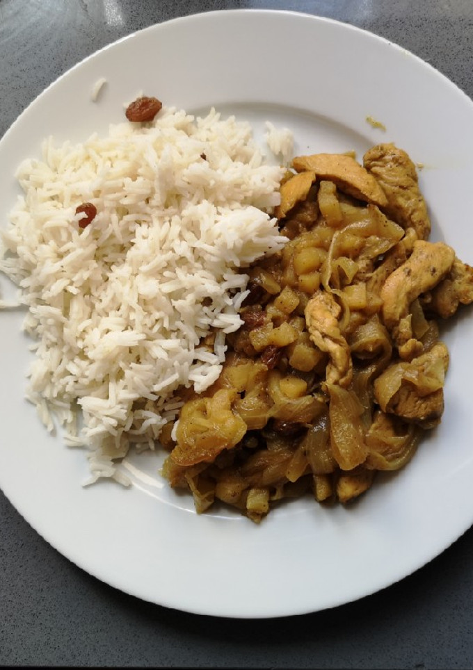 Una foto de Pechuga de pollo a la manzana