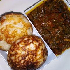 A picture of Masa with vegetable soup.