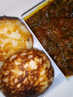 A picture of Masa with vegetable soup.
