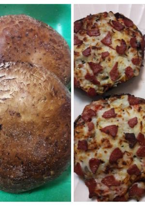 Foto resep Air Fryer Pizza Jamur Portobello #lowcarb #ketofriendly