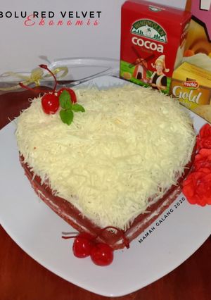 Foto resep Bolu red velvet ekonomis