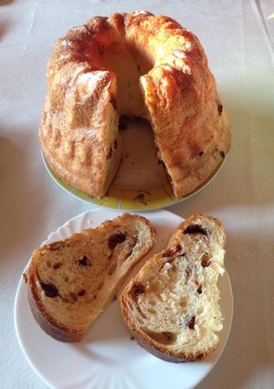 Vörös-áfonyás kuglóf recept fotója