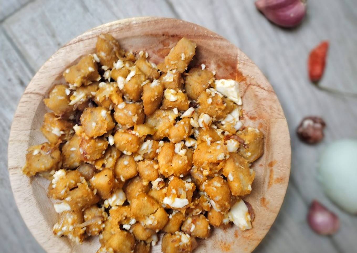 Tempe krispy orek telur asin