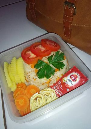 Foto resep Nasi goreng bento untuk bekal