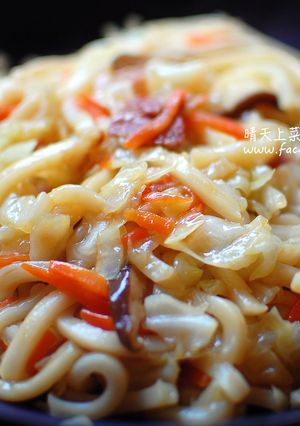 培根高麗炒烏龍 的食譜成品照片