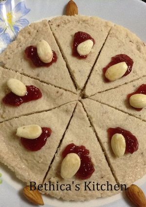 A picture of Strawberry Jam Sandesh.