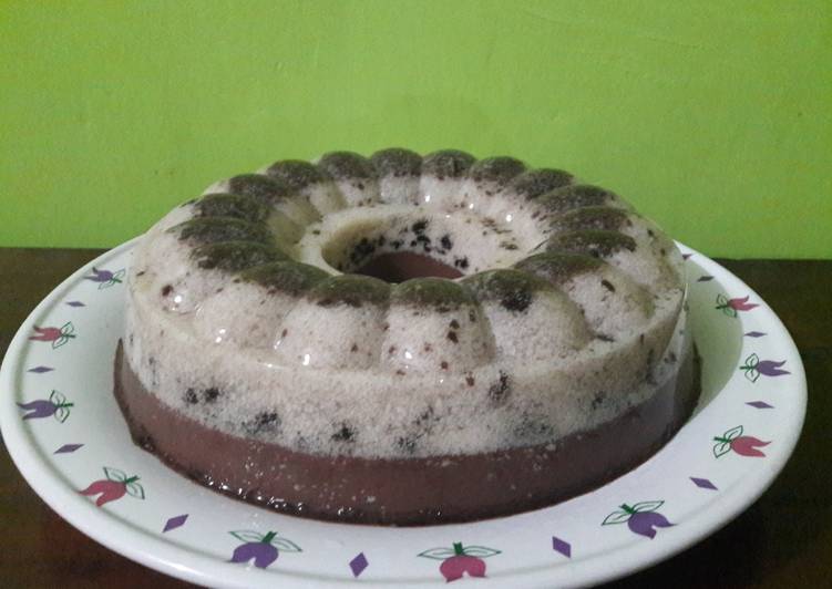 Puding Lapis Oreo