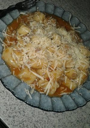Una foto de Ñoquis de papa y queso 😄