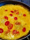 Cherry Tomato and Mozzarella Omelette