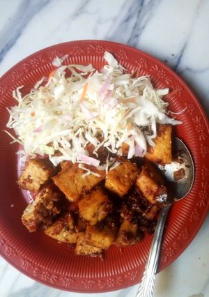 A picture of Peppered Tofu.