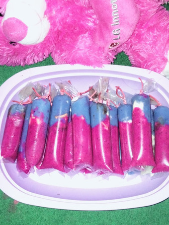 Resep Es lilin unicorn 🦄 (pewarna bunga telang dan buah naga), Enak
