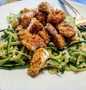 Easy Steps to Make Recipe Parmesan Breaded Chicken &amp; Zucchini Spaghetti (Low-Carb) that is So Delicious, So Delicious}