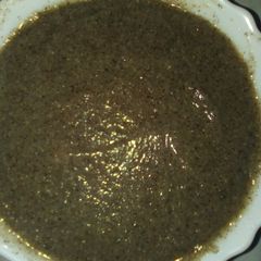 A picture of Wimbi porridge and mandazi.