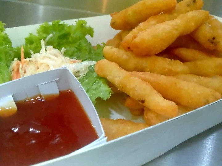 Resep Crispy cheese potato kentang goreng stick keju Anti Gagal