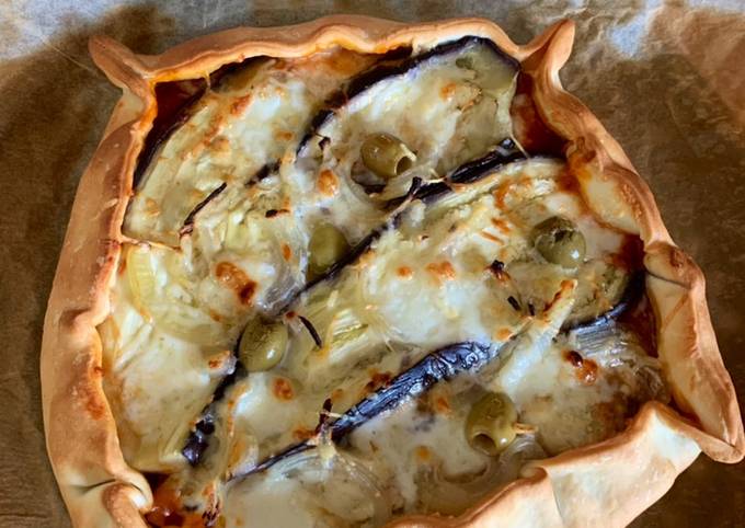 Steps to Make ☆Pizza aux Aubergines☆