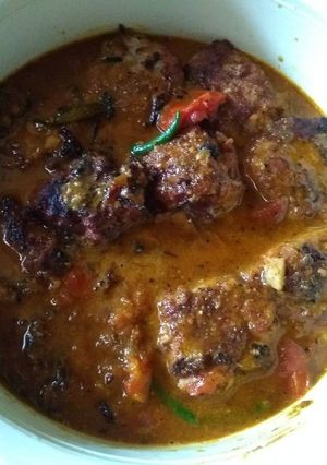 A picture of Kathal ke kofte.