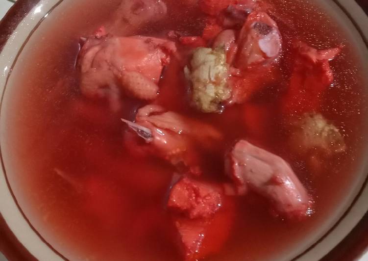 "kuah merah ayam kampung" segeerrr😋😋😋😋😘????????🤭