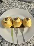 Profiteroles rellenos de crema