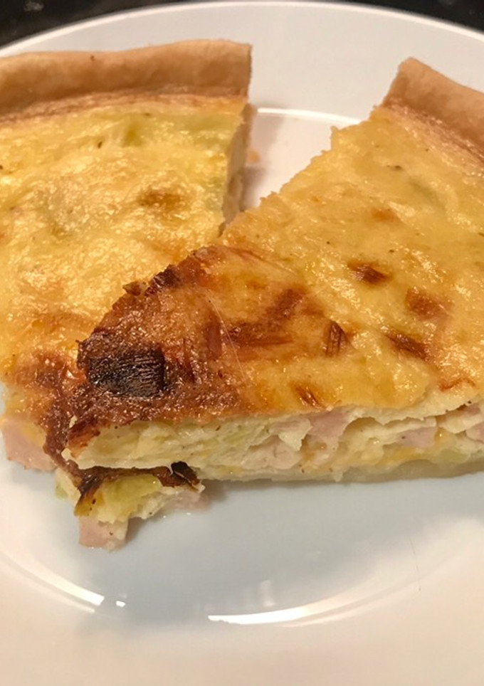 Una foto de Quiche de Puerros y Pavo