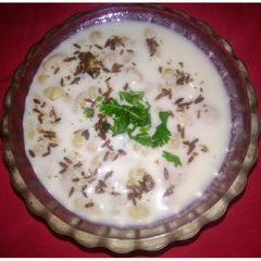 A picture of Boondi Raita.