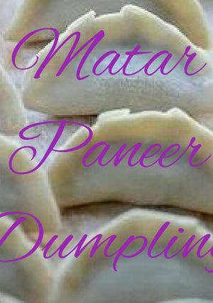 A picture of Matar paneer dumping.