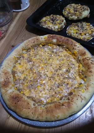 Foto resep "Veggie Cheese" pizza dough with TunaCorn mayo