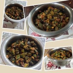 A picture of Bhendi ki sabji.