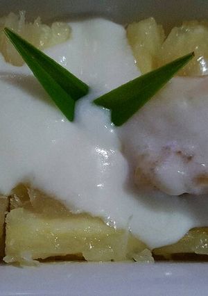 Foto resep Singkong Thailand / Thai Cassava with Coconut Sauce