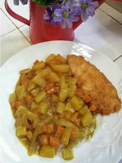 Foto resep Chicken katsu curry rice
