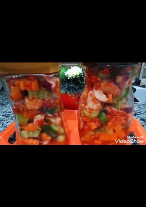 صورة لوصفة المخلل السريع بدون ماء 🥒🌶️🥕