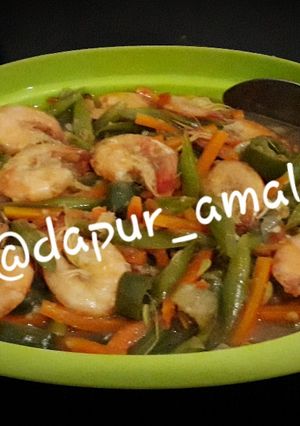 Foto resep Asem-Asem Udang Buncis