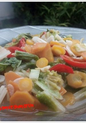 Foto resep Tumis Sawi Putih Wortel sederhana