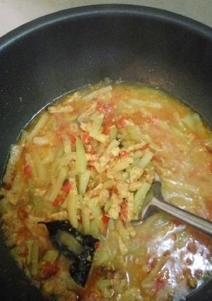 Foto resep Tumis labu siam kuah pedas