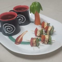 A picture of Paneer sticks.