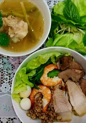 Hình của món Hủ tiếu khô nam vang.