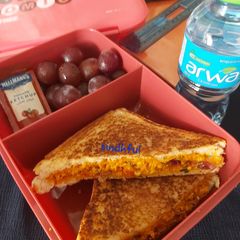 A picture of Paneer Burji Sandwich.
