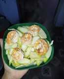 Củ niễng xào tôm nõn