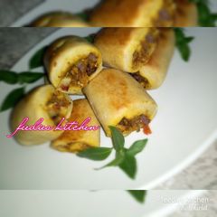 A picture of Baked fish rolls.